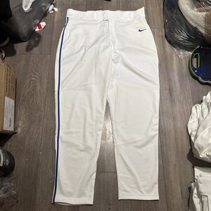 New Nike Pants White Royal Blue Vapor Select Baseball BQ5489-108 Mens Size XL